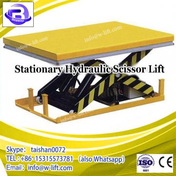 500kg loading capacity stationary hydraulic scissor lift for warehouse